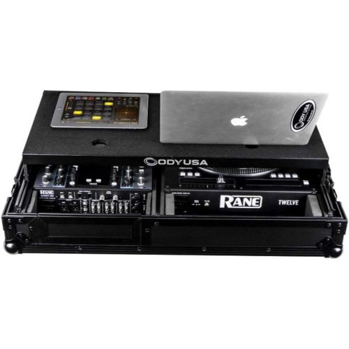  ODYSSEY Odyssey FZGS1RA1272WBL Compact DJ Coffin Compatible with Rane Seventy-Two Mixer and Twelve Controller