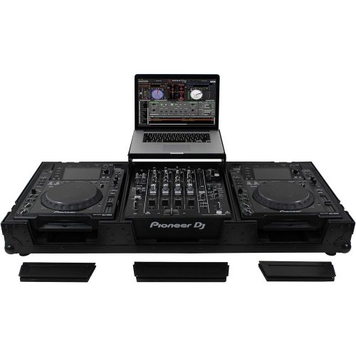  ODYSSEY Odyssey FZGSL12CDJWRBL - All Black 12 DJ Mixer & Large Format Tabletop Player Coffin