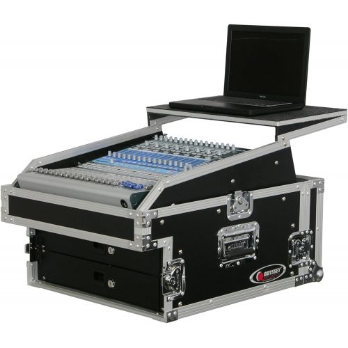  ODYSSEY Odyssey FZGS1304 Flight Zone Glide Style Ata Combo Rack: 13u Top Slant, 4u Vertical