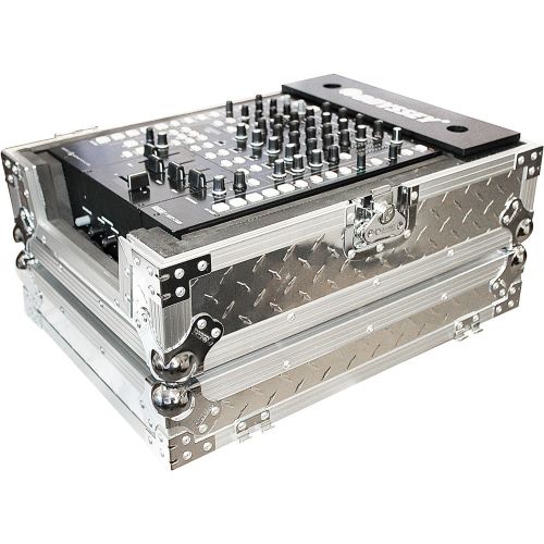  ODYSSEY Odyssey FZ12MIXDIA Slvr Dia Plate 12In Mixer Case Single DJ Mixer Case