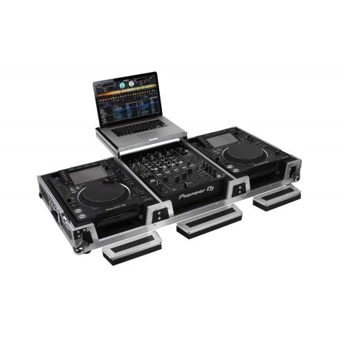  ODYSSEY Odyssey FZGSL12CDJWR - 12 DJ Mixer & 2x Large Format Tabletop Players Coffin