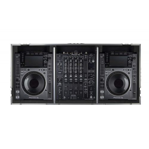  ODYSSEY Odyssey FZGSL12CDJWR - 12 DJ Mixer & 2x Large Format Tabletop Players Coffin