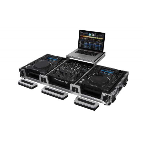  ODYSSEY Odyssey FZGSL12CDJWR - 12 DJ Mixer & 2x Large Format Tabletop Players Coffin