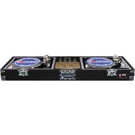 ODYSSEY Odyssey CDJ10 Carpeted Dj Coffin With Recessed Latches For A 10 Mixer And 2 Turntables In Standard Position