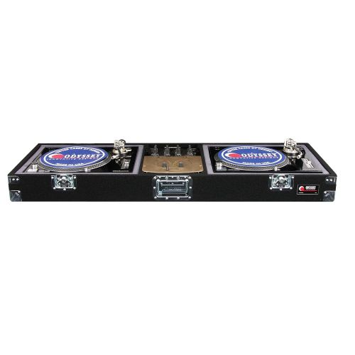  ODYSSEY Odyssey CDJ10 Carpeted Dj Coffin With Recessed Latches For A 10 Mixer And 2 Turntables In Standard Position