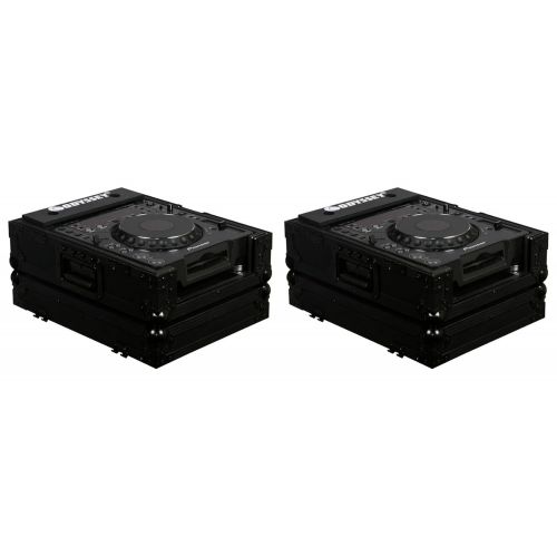  ODYSSEY 2 Odyssey Black Label FZCDJBL Universal ATA DJ Flight Cases for Large CD Players