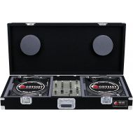 ODYSSEY Odyssey CBM10 Carpeted Dj Coffin For A 10 Mixer And 2 Turntables In Battle Position With Recessed Hardware