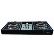 ODYSSEY Odyssey CBM10E Carpeted Dj Coffin For A 10 Mixer And 2 Turntables In Battle Position With Surface Mount Hardware