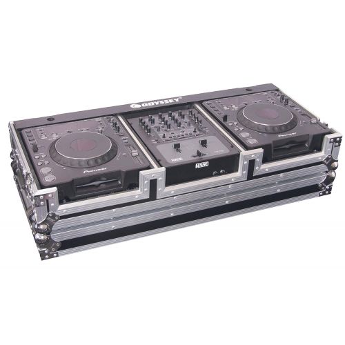  ODYSSEY Odyssey FZ10CDJW Flight Zone Dj Coffin With Wheels For A 10 Mixer And Two Large Format Cd Players