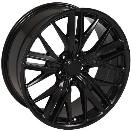  OE Wheels 20 Inch Fits Chevy Camaro 10-2018 ZL1 Style CV25 20x9.5/20x8.5 Rims Satin Black SET