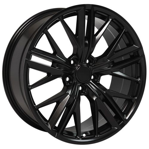  OE Wheels 20 Inch Fits Chevy Camaro 10-2018 ZL1 Style CV25 20x9.5/20x8.5 Rims Satin Black SET