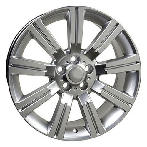  OE Wheels LLC OE Wheels 22 Inch Fits Land Rover Discovery II LR3 LR4 Range Rover Range Rover Sport Stormer Style LR01 Hyper Silver 22x10 Rim Hollander 72200