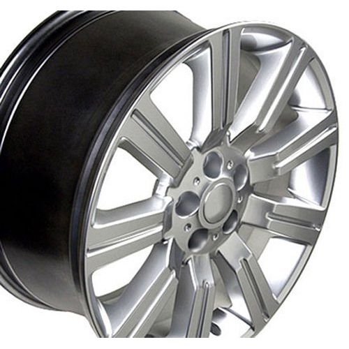  OE Wheels LLC OE Wheels 22 Inch Fits Land Rover Discovery II LR3 LR4 Range Rover Range Rover Sport Stormer Style LR01 Hyper Silver 22x10 Rim Hollander 72200