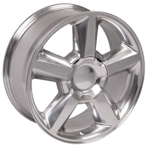  OE Wheels LLC OE Wheels 20 Inch Fits Chevy Silverado Tahoe GMC Sierra Yukon Cadillac Escalade CV83 20x8.5 Rims Polished SET