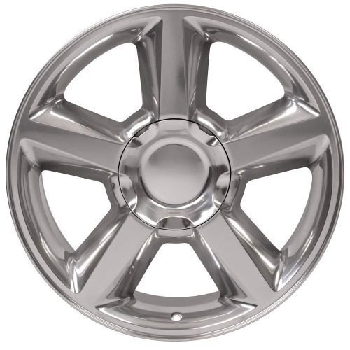  OE Wheels LLC OE Wheels 20 Inch Fits Chevy Silverado Tahoe GMC Sierra Yukon Cadillac Escalade CV83 20x8.5 Rims Polished SET