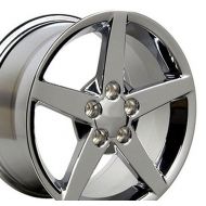 OE Wheels LLC OE Wheels 18 Inch Fits Chevy Camaro Corvette Pontiac Firebird C6 Style CV06A Chrome 18x9.5 Rim