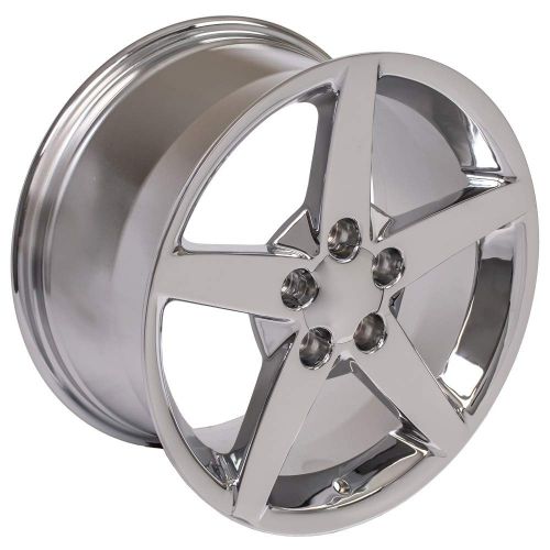  OE Wheels LLC OE Wheels 18 Inch Fits Chevy Camaro Corvette Pontiac Firebird C6 Style CV06A Chrome 18x9.5 Rim