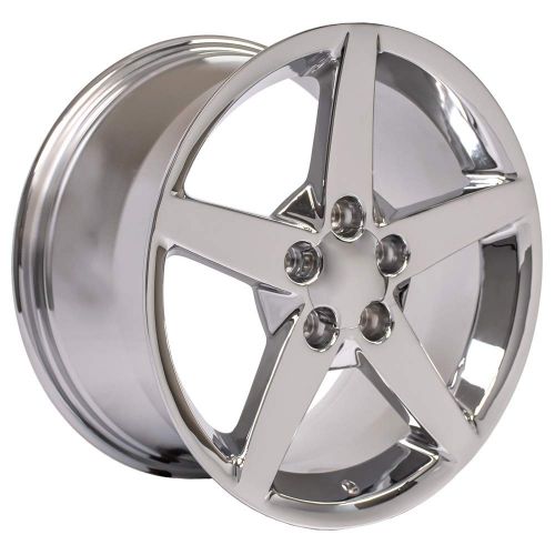  OE Wheels LLC OE Wheels 18 Inch Fits Chevy Camaro Corvette Pontiac Firebird C6 Style CV06A Chrome 18x9.5 Rim