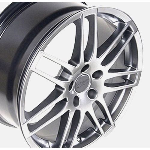  OE Wheels LLC OE Wheels 18 Inch Fits Volkswagen CC Beetle Audi A3 A8 A4 A5 A6 TT RS4 Style AU05 Hyper Silver 18x8 Rim