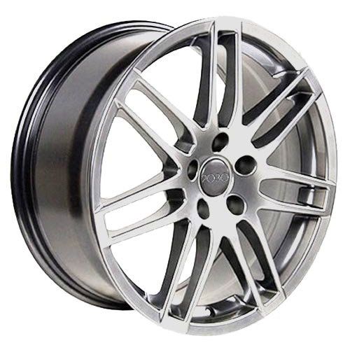  OE Wheels LLC OE Wheels 18 Inch Fits Volkswagen CC Beetle Audi A3 A8 A4 A5 A6 TT RS4 Style AU05 Hyper Silver 18x8 Rim