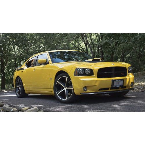  OE Wheels LLC OE Wheels 20 Inch Fits Dodge Challenger Charger SRT8 Magnum Chrysler 300 SRT8 SRT Style DG05 20x9 Rims Satin Black Machined SET