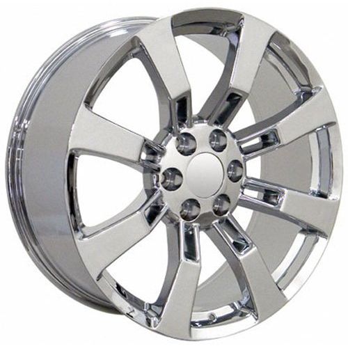  OE Wheels LLC OE Wheels 20 Inch Fits Chevy Silverado Tahoe GMC Sierra Yukon Cadillac Escalade Style CA82 20x8.5 Rims Chrome SET