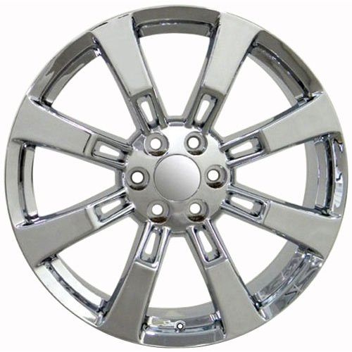  OE Wheels LLC OE Wheels 20 Inch Fits Chevy Silverado Tahoe GMC Sierra Yukon Cadillac Escalade Style CA82 20x8.5 Rims Chrome SET