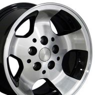 OE Wheels LLC OE Wheels 15 Inch Fits Jeep Cherokee Wrangler Wrangler Style JP08 Gloss Black Machined 15x8 Rim