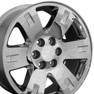 OE Wheels LLC OE Wheels 20 Inch Fits Chevy Silverado Tahoe GMC Sierra Yukon Cadillac Escalade CV81 Chrome 20x8.5 Rim Hollander 5307