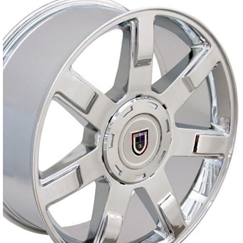  OE Wheels LLC 22 Inch Fits Chevy Silverado Tahoe GMC Sierra Yukon Cadillac Escalade CV80 Chrome 22x9 Rim Hollander 5309