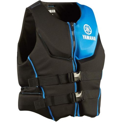  OEM Yamaha Mens Neoprene 2-Buckle PFD Life Jacket Vest (Blue,Large)