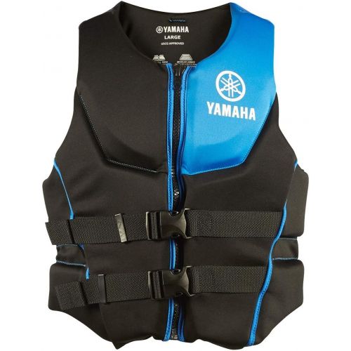  OEM Yamaha Mens Neoprene 2-Buckle PFD Life Jacket Vest (Blue,Large)