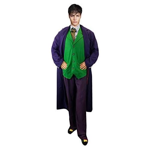  OEM Joker Full Costume Halloween Coat Vest Shirt Socks Tie Pants