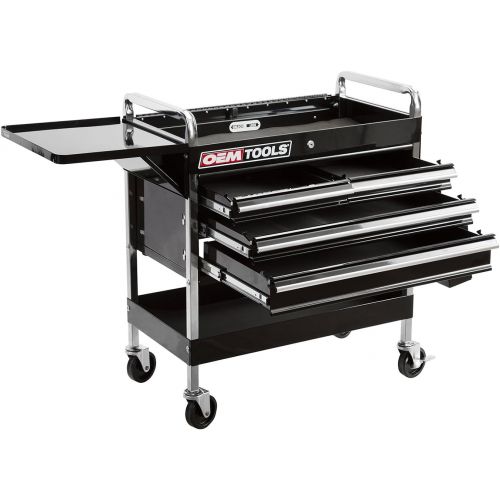  OEMTOOLS 24962 Service Cart with Four Drawers and One Tray