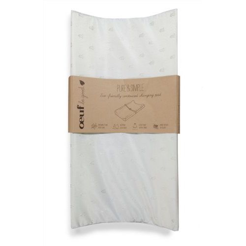  Oeuf Pure and Simple Contoured Changing Pad, Natural