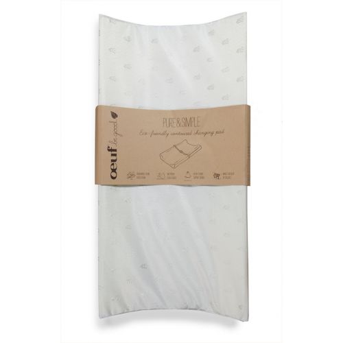  Oeuf Pure and Simple Contoured Changing Pad, Natural