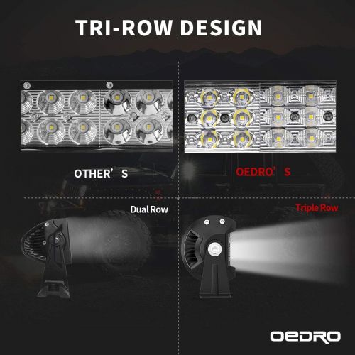  [아마존 핫딜] OEdRo OEDRO LED Light Bar 22 Inch 479W 52690LM Triple Row Work Light Spot Flood Combo Off Road Light LED Driving Fog Lights Boat Lighting for UTV ATV Jeep Truck SUV w/Wiring Harness, 3 Y