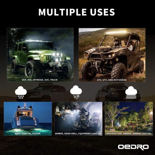  [아마존 핫딜] OEdRo OEDRO LED Light Bar 22 Inch 479W 52690LM Triple Row Work Light Spot Flood Combo Off Road Light LED Driving Fog Lights Boat Lighting for UTV ATV Jeep Truck SUV w/Wiring Harness, 3 Y