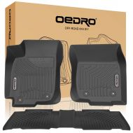 OEdRo oEdRo Floor Mats Fit for 2013-2018 Toyota RAV4, Unique Black TPE All-Weather Guard Includes 1st and 2nd Row: Front, Rear, Full Set Liners(Only Standard Models)