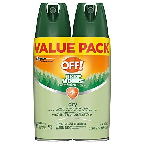  [아마존베스트]OFF! Deep Woods Insect Repellent VIII Dry, 4 oz. (2 ct)