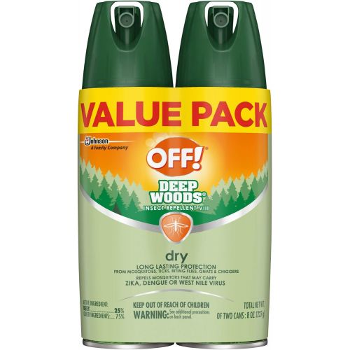  [아마존베스트]OFF! Deep Woods Insect Repellent VIII Dry, 4 oz. (2 ct)