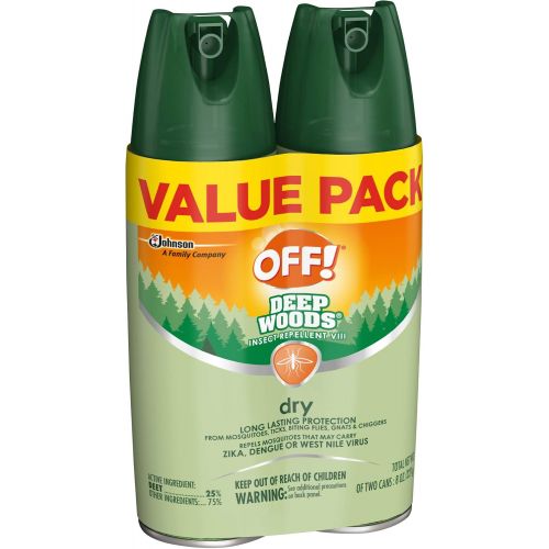  [아마존베스트]OFF! Deep Woods Insect Repellent VIII Dry, 4 oz. (2 ct)