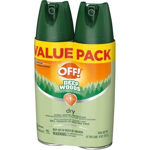  [아마존베스트]OFF! Deep Woods Insect Repellent VIII Dry, 4 oz. (2 ct)