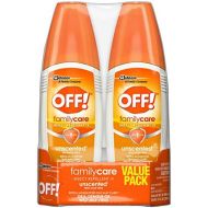 [아마존베스트]OFF! FamilyCare Insect Repellent IV Unscented, 6 oz, 2 ct