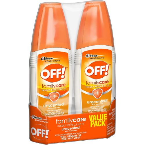  [아마존베스트]OFF! FamilyCare Insect Repellent IV Unscented, 6 oz, 2 ct