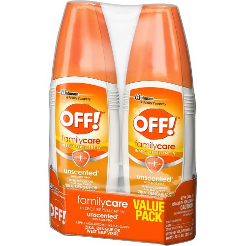  [아마존베스트]OFF! FamilyCare Insect Repellent IV Unscented, 6 oz, 2 ct