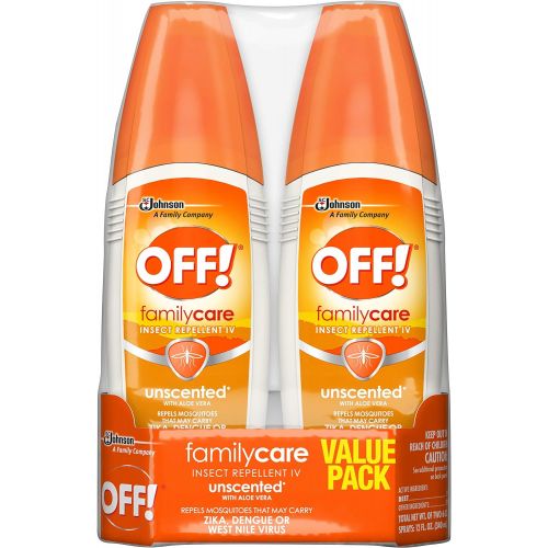  [아마존베스트]OFF! FamilyCare Insect Repellent IV Unscented, 6 oz, 2 ct