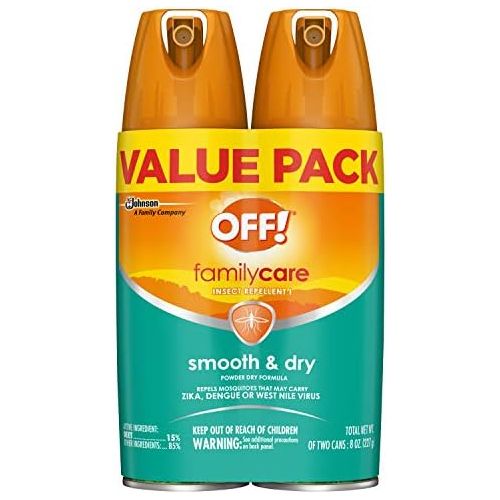  [아마존베스트]OFF! FamilyCare Insect Repellent I Smooth & Dry, 2 ct, 4 oz