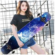 OFFA 42x10 Inch Skateboards Deck,longboards Cruiser Skateboards, Longboard Complete Beginners Men Girls Teens Adults, 9 Layer Maple Double Kick Deck Concave Skateboard for Extreme