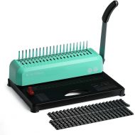 [아마존베스트]OFFNOVA 21-Hole 450 Sheets Paper Comb Punch Binder Machine, Binding Machine for Letter Size / A4 / A5, Easy to Punch Handle, Adjustable Margin